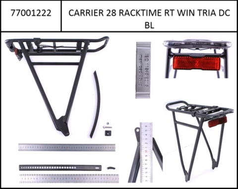 Carrier Racktime Shine Evo 27,5&quot;+ integrated taillight, with straight bars