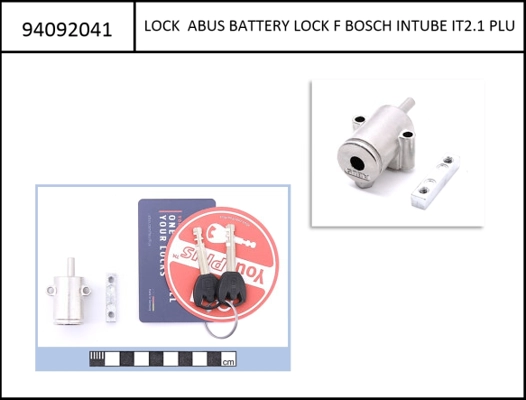 Abus lock cylinder Bosch Intube Slim pin 