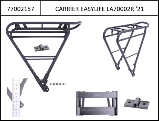 System carrier 28" Easylife MIK incl. mounting rail 