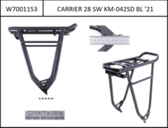 Carrier Standwell 28&quot; carry more black, BOOST, for 25km/h