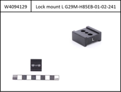 Fastening block &quot;L&quot; for L-Profile black, for eCRP Type1