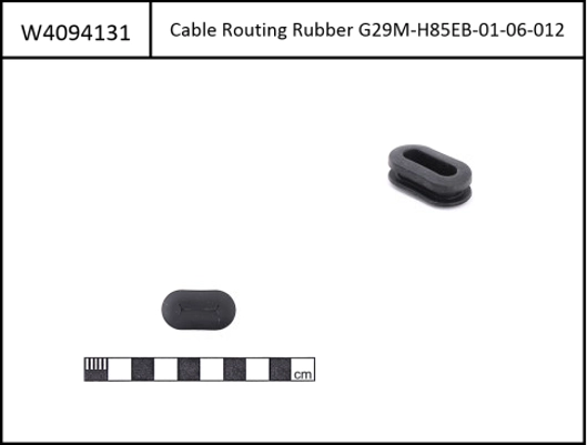Cable Inlet Rubber black, for eCRP Type1&2 