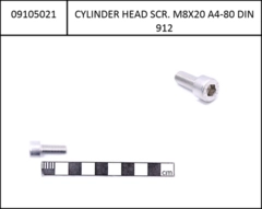 Motor screw Yamaha, 1 pcs 2022, for PW-X3 GC Interface, M8x20