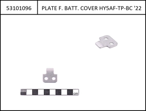 Mounting plate for Battery Cover and lower battery fixation PW-S2/X3