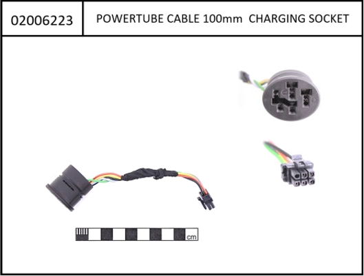 Bosch Charge Port Kit INTUBE incl. cable 100mm,holder,cover,... 