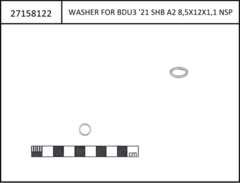 Bosch Washer for Drive Unit Gen3, M8x60, cyl. head screw Sinus Evolu