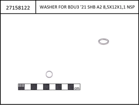 Bosch Washer for Drive Unit Gen3, M8x60, cyl. head screw Sinus Evolu