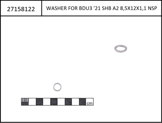 Bosch Washer for Drive Unit Gen3, M8x60, cyl. head screw Sinus Evolu 