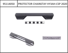 Chainstay protection Alloy-HT with inner cable routing