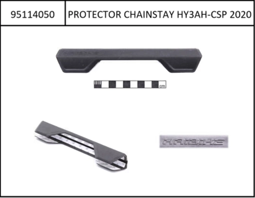 Chainstay protection Alloy-HT with inner cable routing 