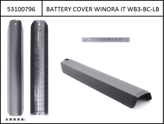 Battery cover Winora Intube i625Wh Sinus Men/Mix black 