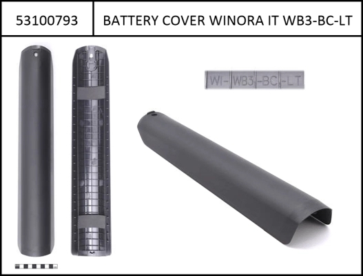 Battery cover Winora Intube i625Wh Sinus Mono black 