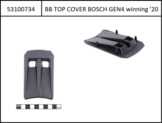 Interface Top Cover f. Range Extender for Bosch Gen4 FS, black 