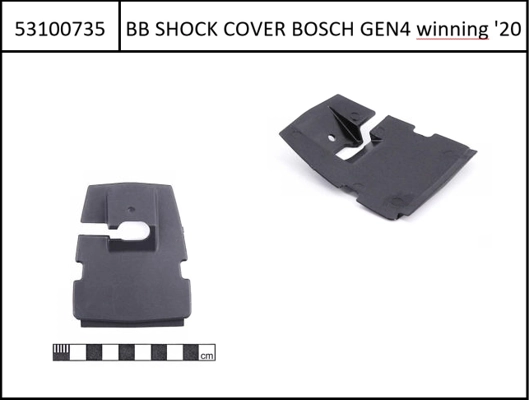 Interface Top Cover f. shock tunnel for Bosch Gen4 FS, black 