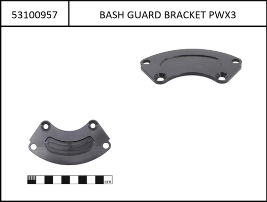 Bash Guard for chainring, 2-piece for PW-X3 and PW-S2 Motor 