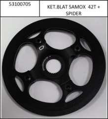 Chainring/Spider/CG Kombi Samox 42T for Bosch Gen4, steel, CL50, LK104