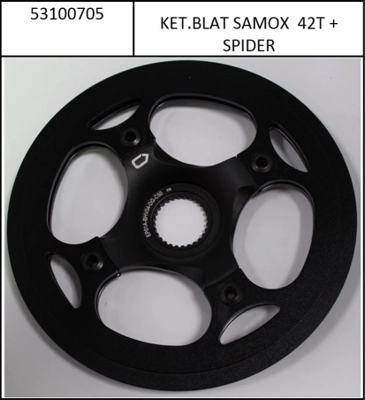 Chainring/Spider/CG Kombi Samox 42T for Bosch Gen4, steel, CL50, LK104 