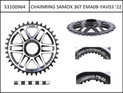 Yamaha chainring 36T Direct Mount Yamaha PW-S2 and PW-X3