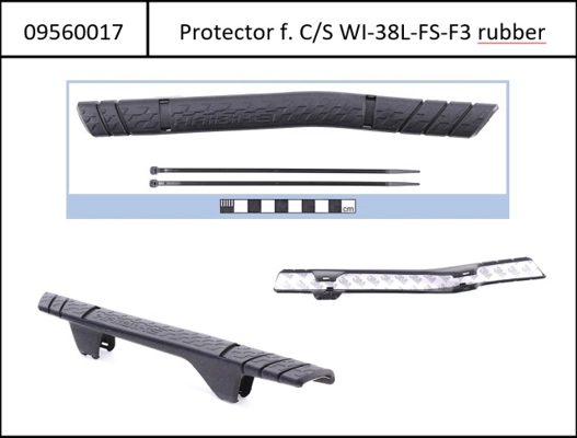 Chainstayprotector Alloy-FS rubber 2018, Haibike + 2 cable ties 