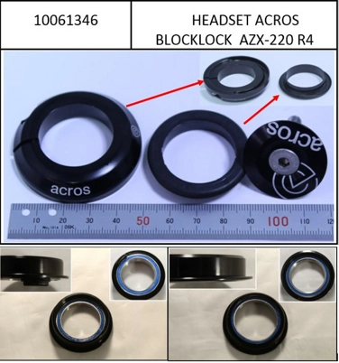 Acros Ahead Headset with block lock, f. Yamaha i600Wh 