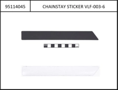 Chainstay protector silicone black, self-adhesive, 220x25mm