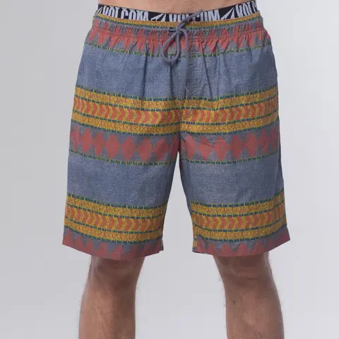 Volcom Delator Printed Short Stormy Blue - XS