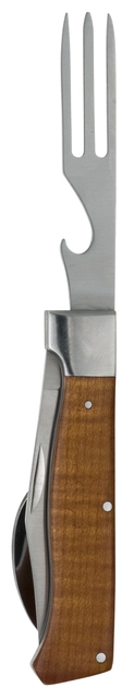 Messermeister Adventure Chef Folding Fork, Knif, Spoon Maple 