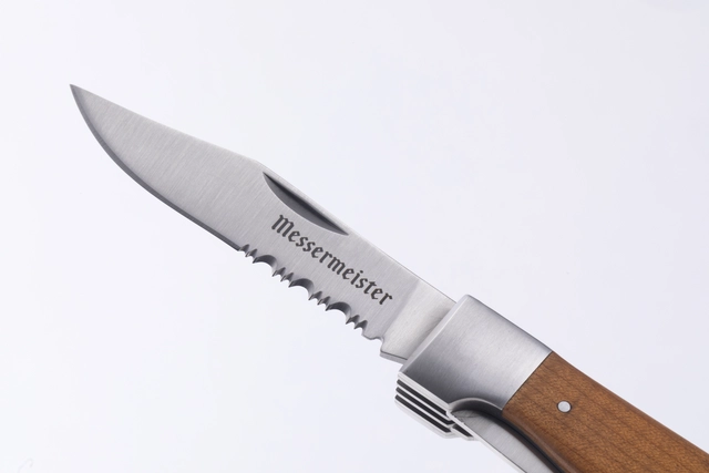 Messermeister Adventure Chef Folding Fork, Knif, Spoon Maple 