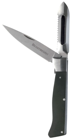 Messermeister Adventure Chef Folding Knife, Peeler Linen