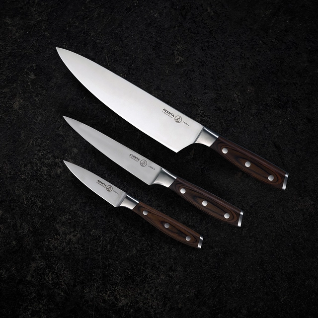 Messermeister Avanta Pakkawood 3-piece Starter Set 