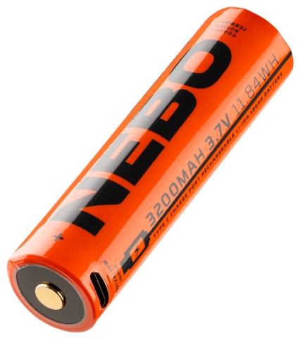 Nebo Rechargeable Battery 18650 3200 mAh