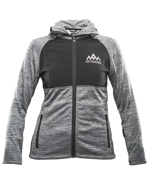 HeatX Heated Ziphood Womens XS Grey 