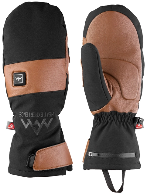 HeatX Heated Outdoor Mittens XXL Brown/Black 