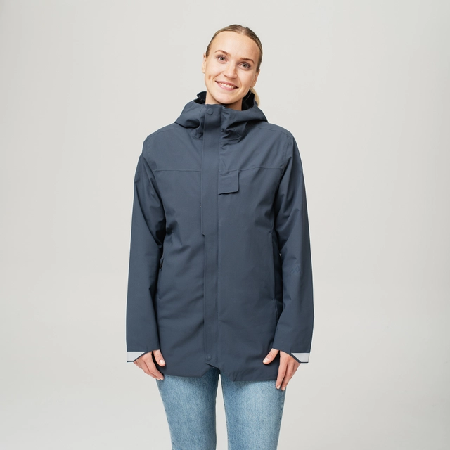 HeatX Heated Oslo Coat Womens L Navy 