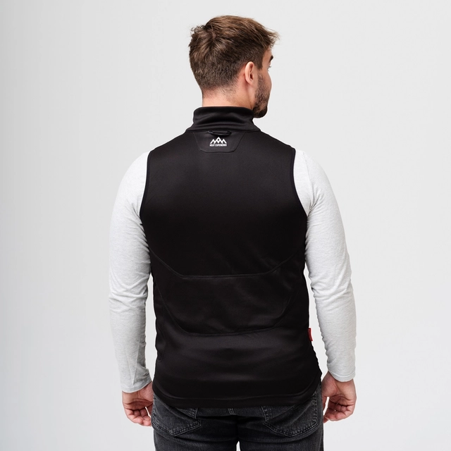 HeatX Heated Fleece Vest Mens S Black 