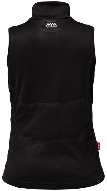 HeatX Heated Fleece Vest Womens XS Black 