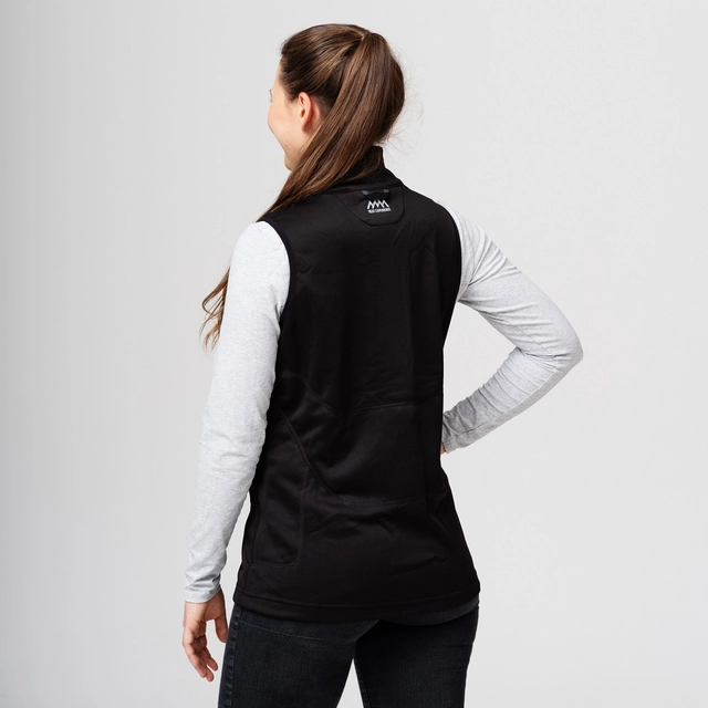HeatX Heated Fleece Vest Womens XS Black 
