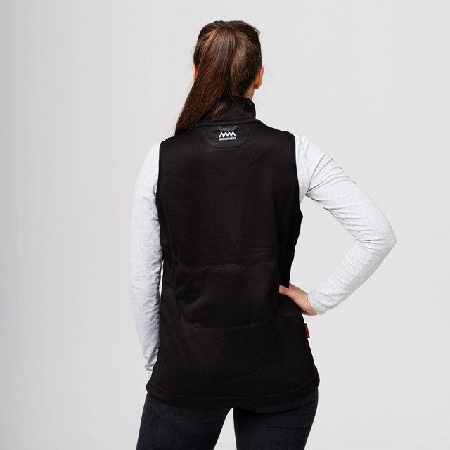 HeatX Heated Fleece Vest Womens XS Black 
