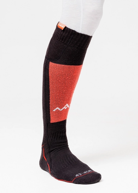 HeatX Heated Technical Socks w/batt. S Red/Black - EU37/39 