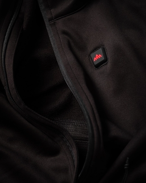 Heatx Heated Fleece Sweater Mens S Black 