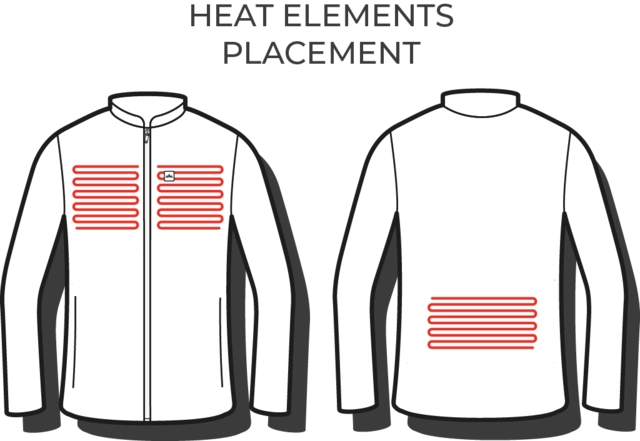 Heatx Heated Fleece Sweater Mens S Black 