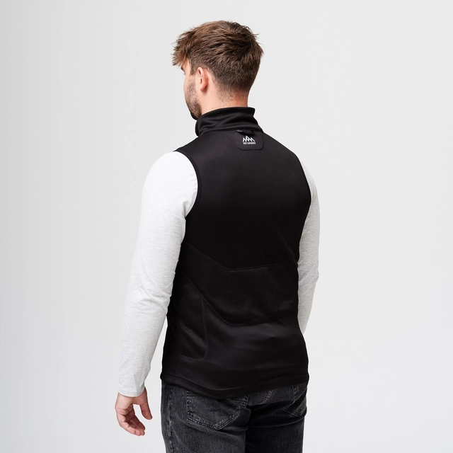 HeatX Heated Fleece Vest Mens S Black 