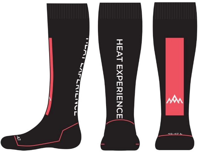 HeatX Heated Technical Socks S Red/Black - EU37/39 