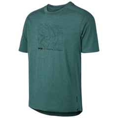 iXS Flow Kids Tech tee Contour Everglade- M