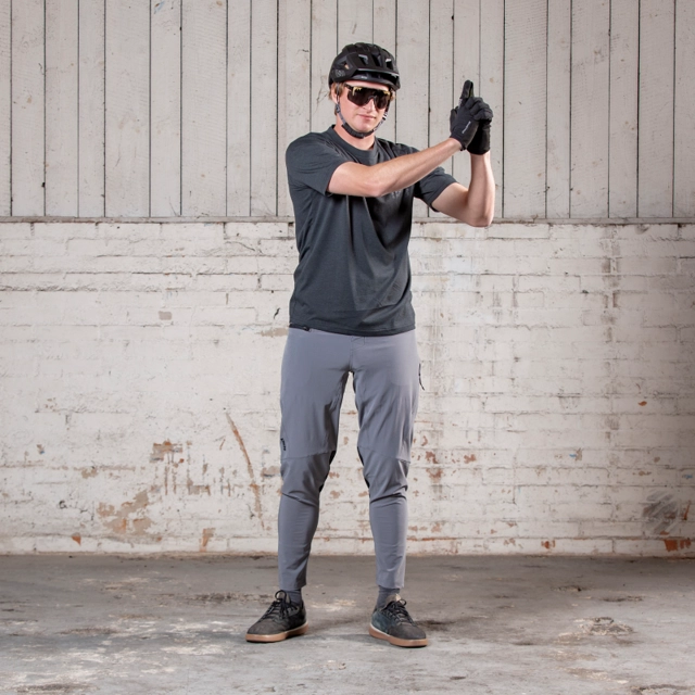 iXS Flow Tech tee Mirror Black- M 