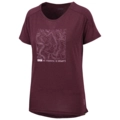 iXS Flow Women Tech tee Contour Raisin- 34