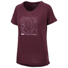 iXS Flow Women Tech tee Contour Raisin- 36