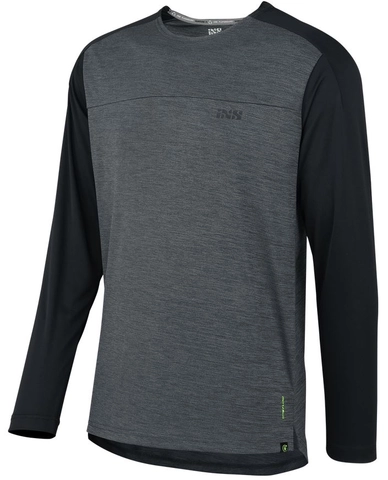 iXS Flow X LS Kids Jersey Graphite/Solid Black