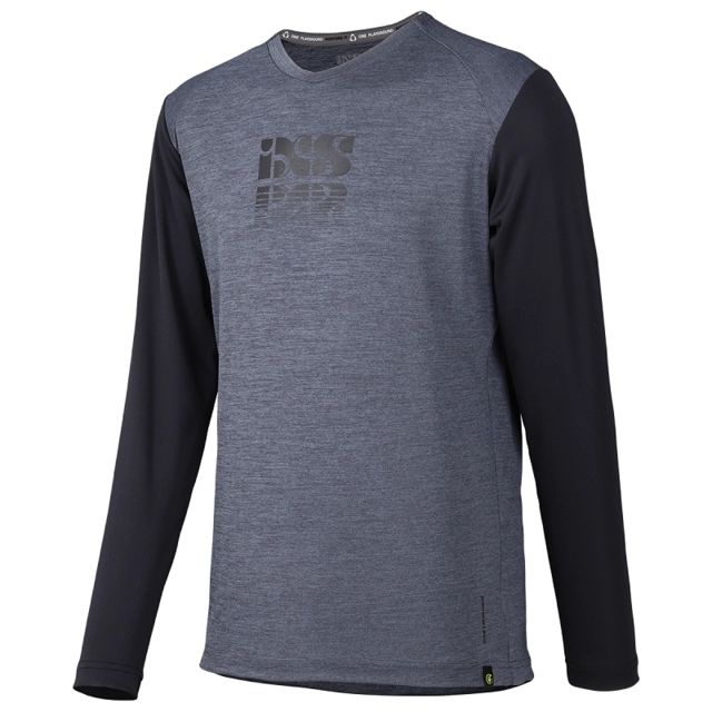 iXS Trigger X Kids LS jersey Graphite/Solid Black- S 