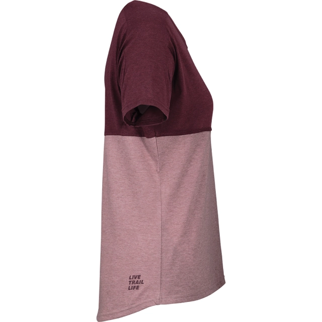 iXS Flow Girls Tech tee Mountain Taupe/Raisin - S 